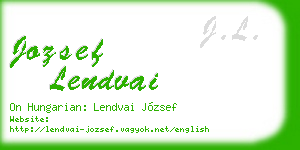 jozsef lendvai business card